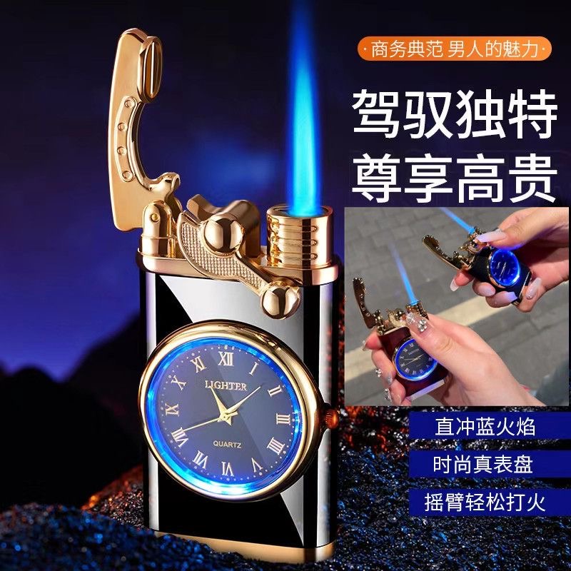 摇臂表盘防风打火机实用高端高颜值个性创意送礼潮酷耐用点烟器